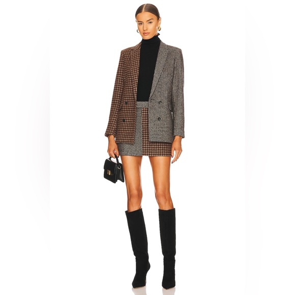 RAILS Cody Check Blazer Gray Plaid Oversized Jacket NWT XL $348 - Picture 7 of 12